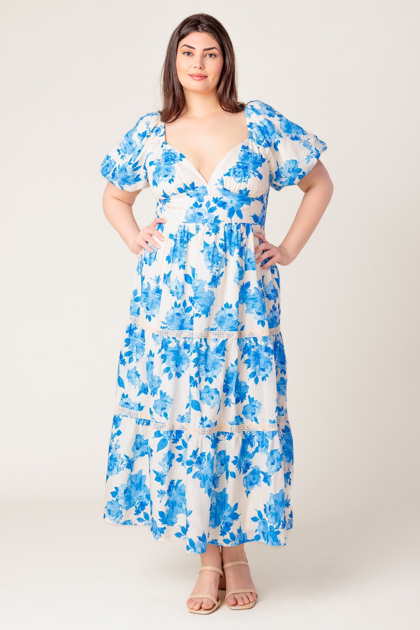THROUGH THE FOG WOVEN MIDI DRESS Flying Tomato